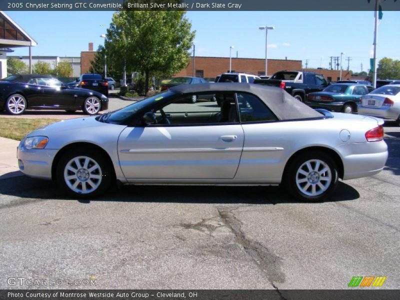 Brilliant Silver Metallic / Dark Slate Gray 2005 Chrysler Sebring GTC Convertible