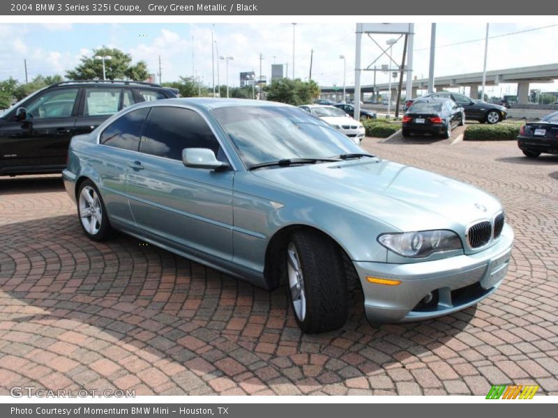 Grey Green Metallic / Black 2004 BMW 3 Series 325i Coupe