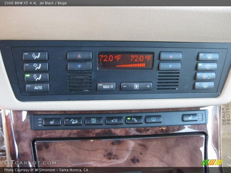 Jet Black / Beige 2006 BMW X5 4.4i