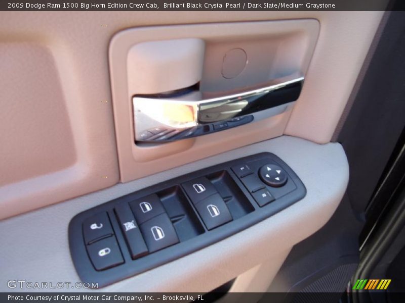 Brilliant Black Crystal Pearl / Dark Slate/Medium Graystone 2009 Dodge Ram 1500 Big Horn Edition Crew Cab