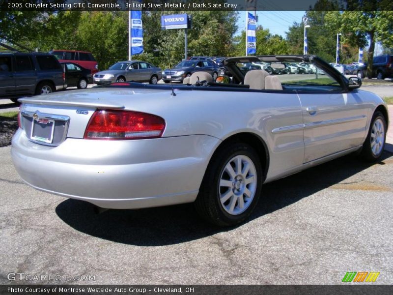Brilliant Silver Metallic / Dark Slate Gray 2005 Chrysler Sebring GTC Convertible