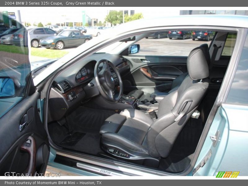 Grey Green Metallic / Black 2004 BMW 3 Series 325i Coupe