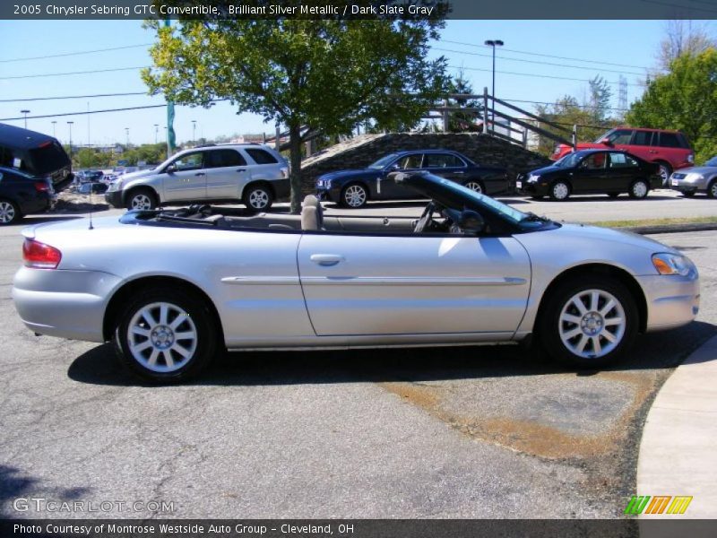 Brilliant Silver Metallic / Dark Slate Gray 2005 Chrysler Sebring GTC Convertible