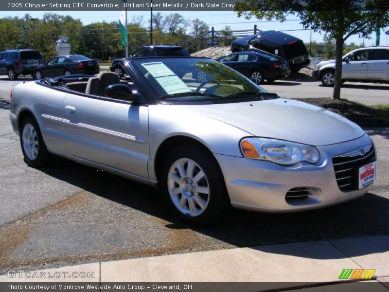 Brilliant Silver Metallic / Dark Slate Gray 2005 Chrysler Sebring GTC Convertible