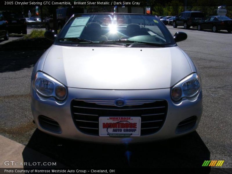 Brilliant Silver Metallic / Dark Slate Gray 2005 Chrysler Sebring GTC Convertible