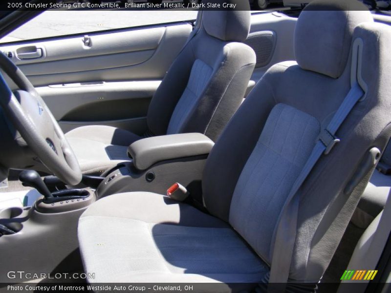 Brilliant Silver Metallic / Dark Slate Gray 2005 Chrysler Sebring GTC Convertible