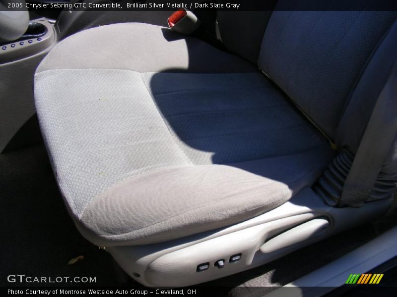 Brilliant Silver Metallic / Dark Slate Gray 2005 Chrysler Sebring GTC Convertible