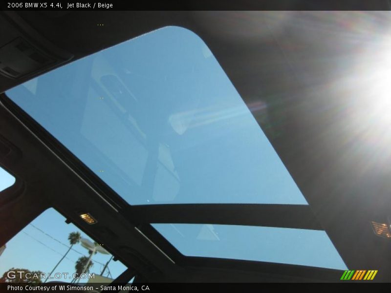 Jet Black / Beige 2006 BMW X5 4.4i