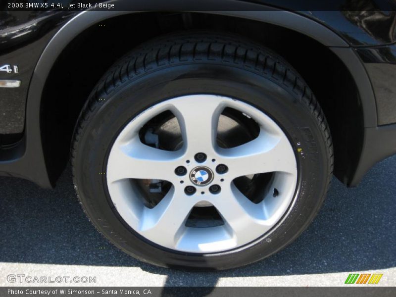 Jet Black / Beige 2006 BMW X5 4.4i