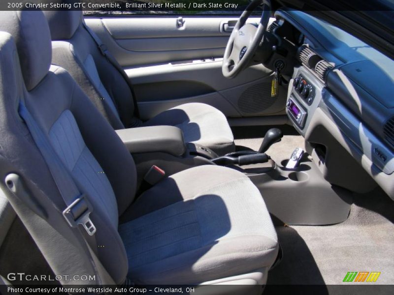 Brilliant Silver Metallic / Dark Slate Gray 2005 Chrysler Sebring GTC Convertible