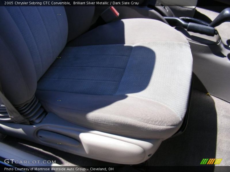 Brilliant Silver Metallic / Dark Slate Gray 2005 Chrysler Sebring GTC Convertible
