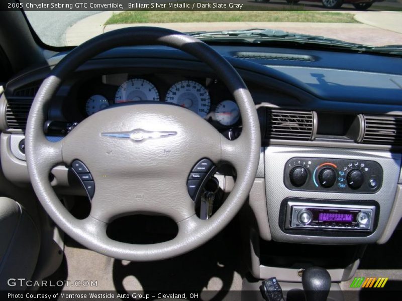 Brilliant Silver Metallic / Dark Slate Gray 2005 Chrysler Sebring GTC Convertible