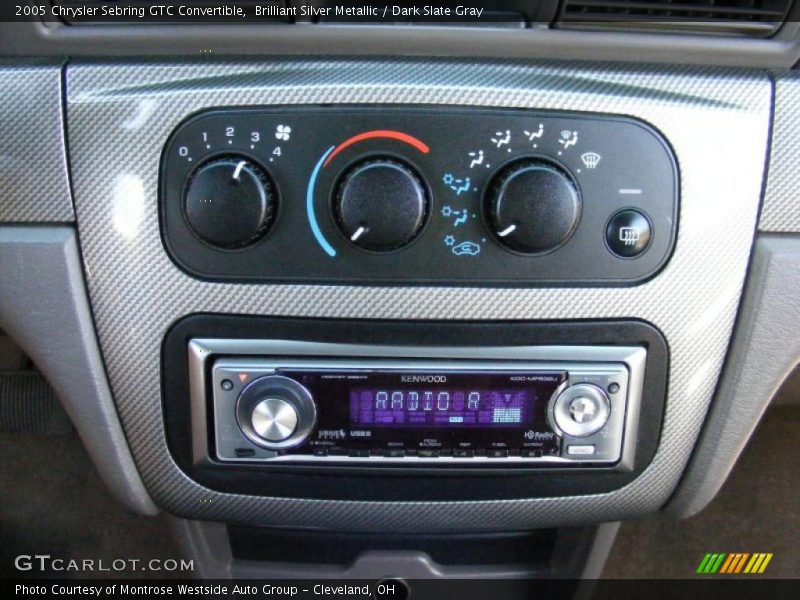 Brilliant Silver Metallic / Dark Slate Gray 2005 Chrysler Sebring GTC Convertible