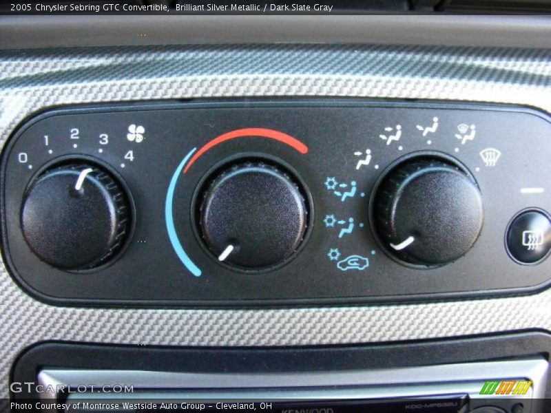 Brilliant Silver Metallic / Dark Slate Gray 2005 Chrysler Sebring GTC Convertible
