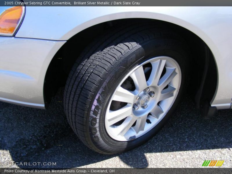 Brilliant Silver Metallic / Dark Slate Gray 2005 Chrysler Sebring GTC Convertible