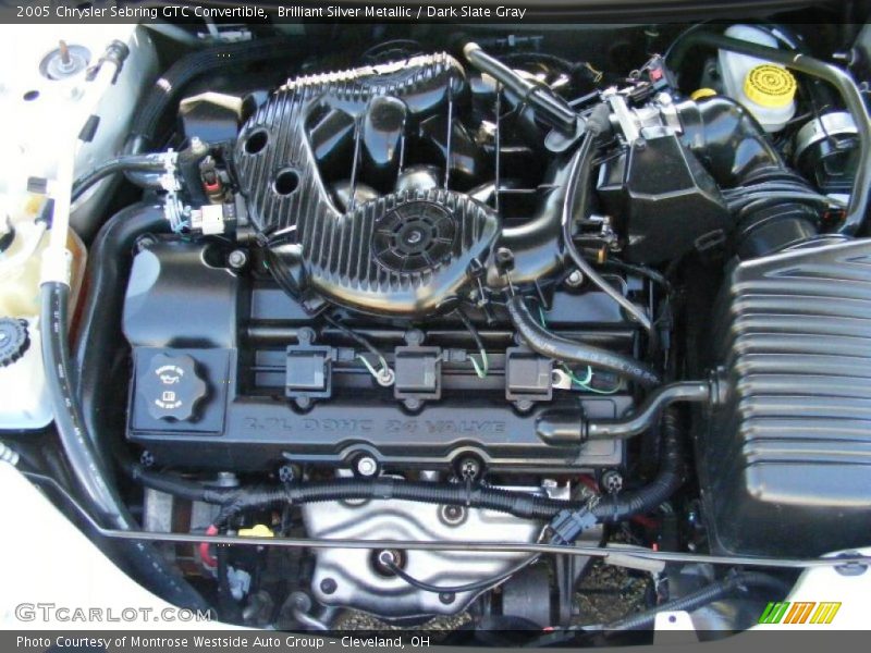 Brilliant Silver Metallic / Dark Slate Gray 2005 Chrysler Sebring GTC Convertible