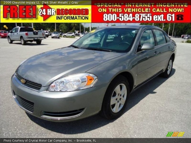 Dark Silver Metallic / Gray 2006 Chevrolet Impala LS