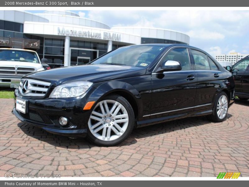 Black / Black 2008 Mercedes-Benz C 300 Sport