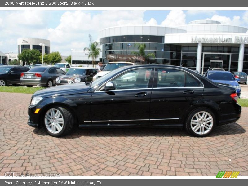 Black / Black 2008 Mercedes-Benz C 300 Sport