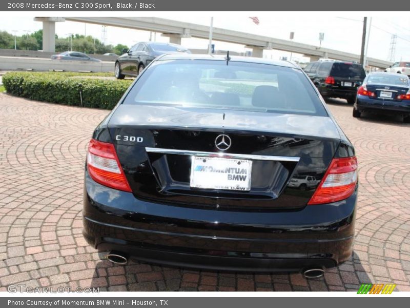Black / Black 2008 Mercedes-Benz C 300 Sport