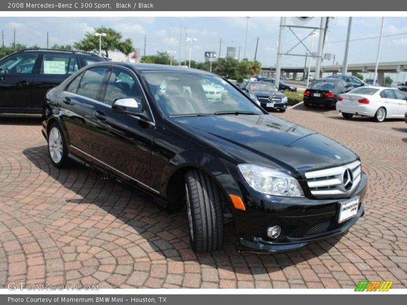 Black / Black 2008 Mercedes-Benz C 300 Sport