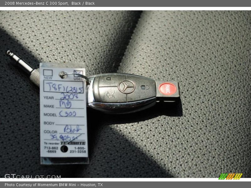 Black / Black 2008 Mercedes-Benz C 300 Sport