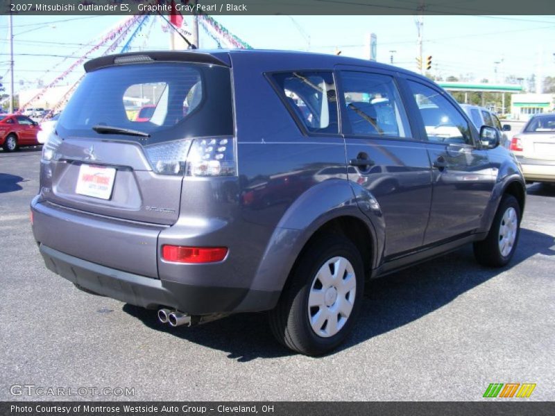 Graphite Gray Pearl / Black 2007 Mitsubishi Outlander ES