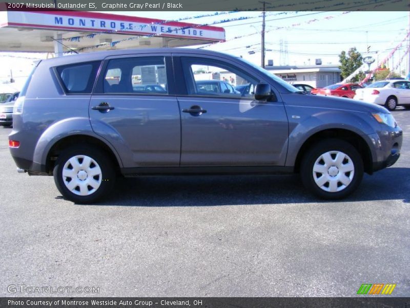 Graphite Gray Pearl / Black 2007 Mitsubishi Outlander ES