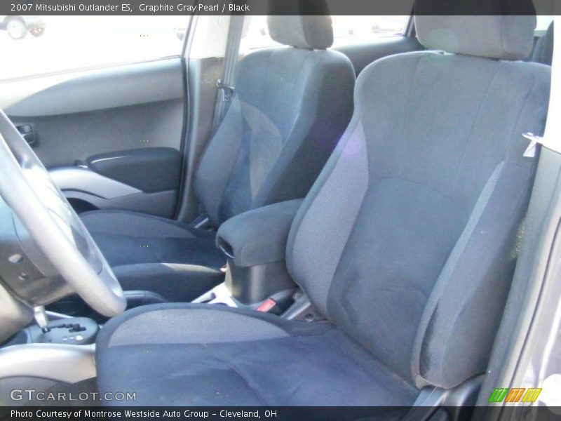 Graphite Gray Pearl / Black 2007 Mitsubishi Outlander ES