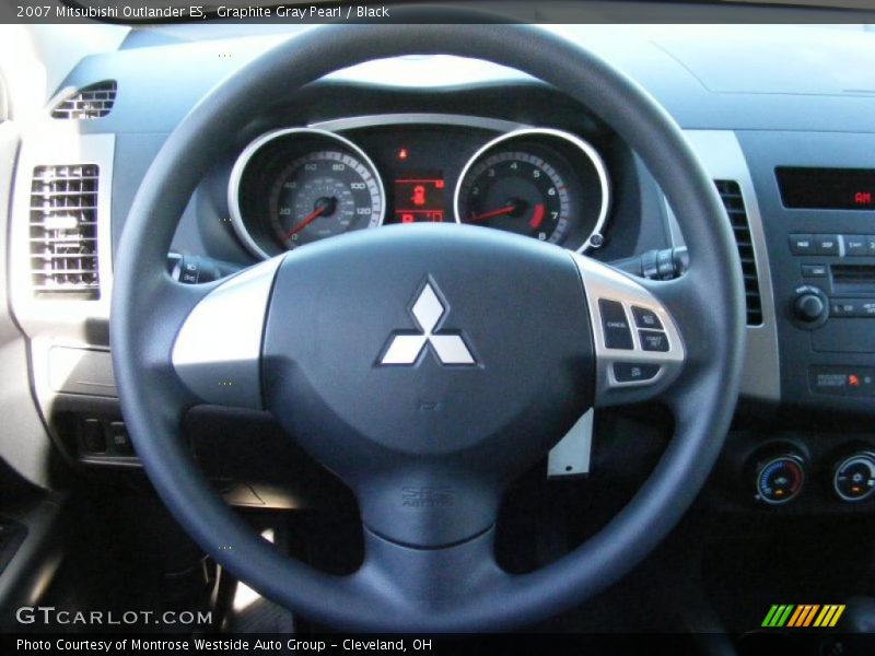 Graphite Gray Pearl / Black 2007 Mitsubishi Outlander ES