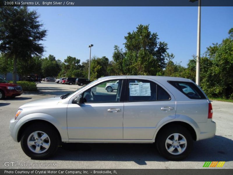 Bright Silver / Gray 2008 Kia Sorento LX