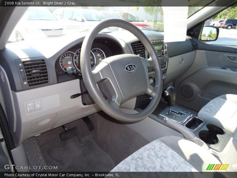 Bright Silver / Gray 2008 Kia Sorento LX