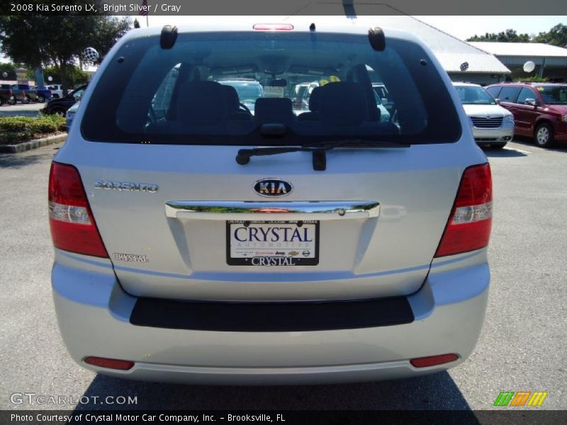 Bright Silver / Gray 2008 Kia Sorento LX