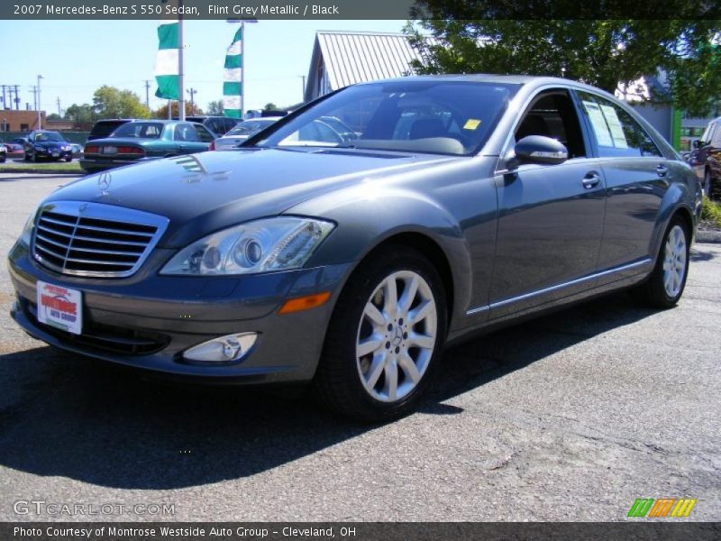 Flint Grey Metallic / Black 2007 Mercedes-Benz S 550 Sedan