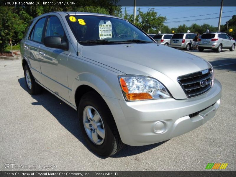 Bright Silver / Gray 2008 Kia Sorento LX