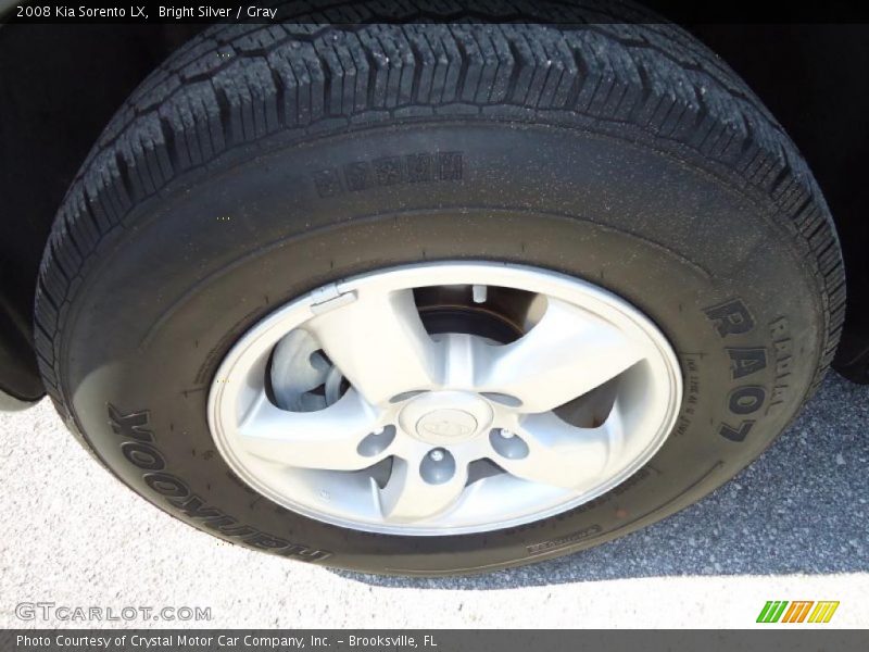 Bright Silver / Gray 2008 Kia Sorento LX