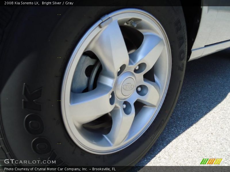Bright Silver / Gray 2008 Kia Sorento LX