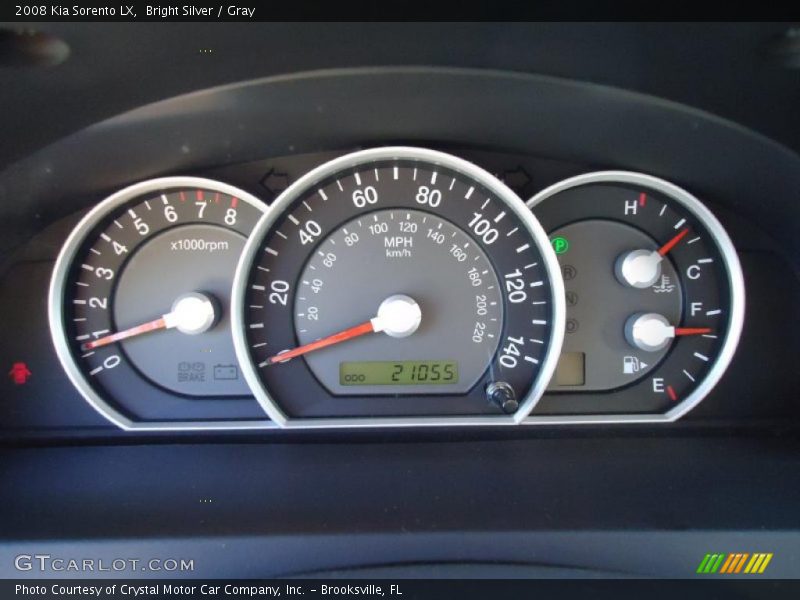 Bright Silver / Gray 2008 Kia Sorento LX