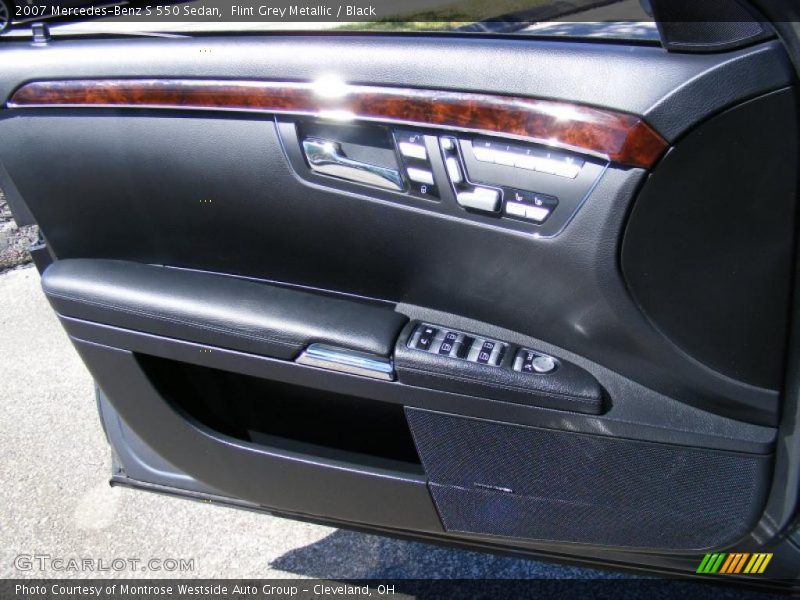 Flint Grey Metallic / Black 2007 Mercedes-Benz S 550 Sedan