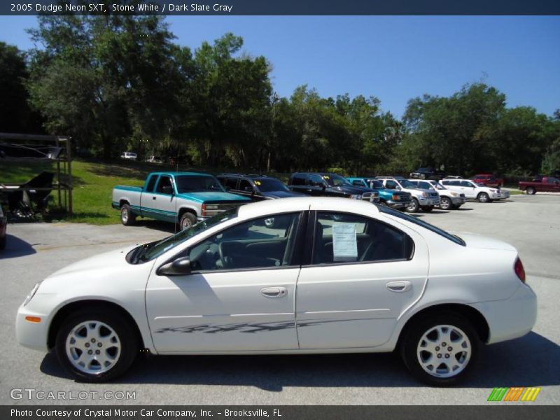 Stone White / Dark Slate Gray 2005 Dodge Neon SXT