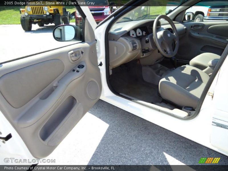 Stone White / Dark Slate Gray 2005 Dodge Neon SXT