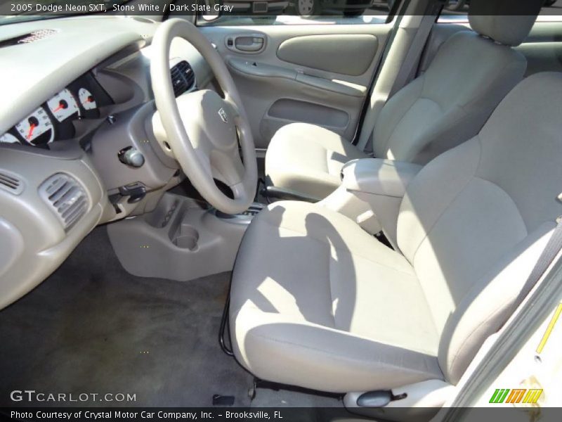 Stone White / Dark Slate Gray 2005 Dodge Neon SXT