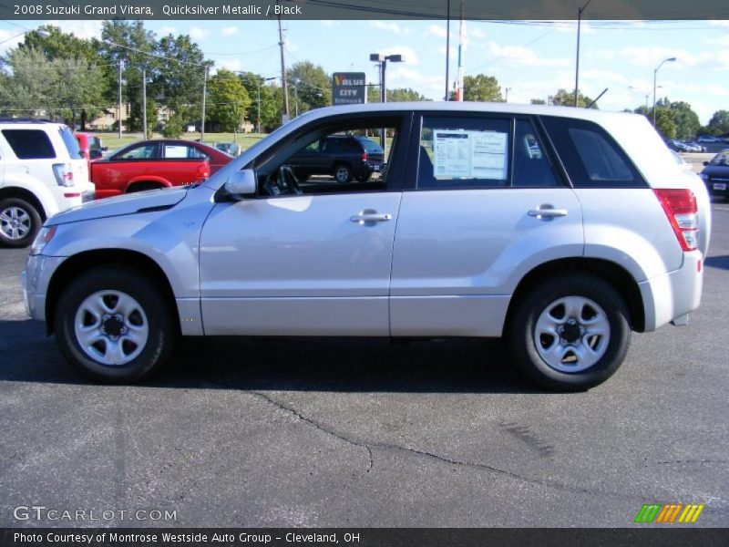 Quicksilver Metallic / Black 2008 Suzuki Grand Vitara