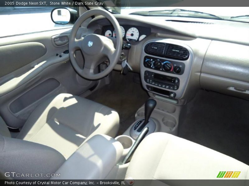 Stone White / Dark Slate Gray 2005 Dodge Neon SXT