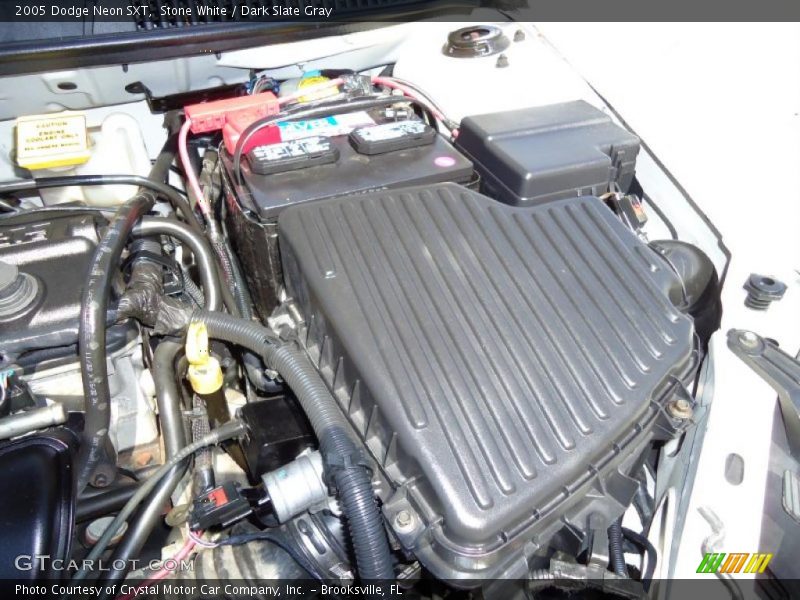 Stone White / Dark Slate Gray 2005 Dodge Neon SXT