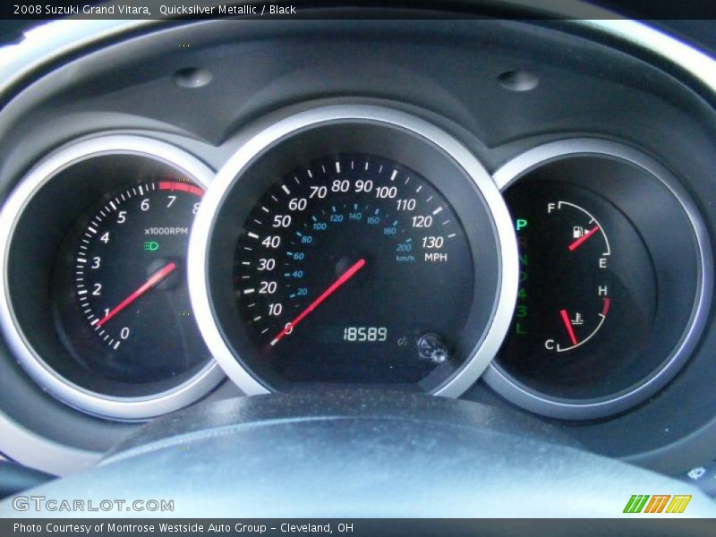 Quicksilver Metallic / Black 2008 Suzuki Grand Vitara