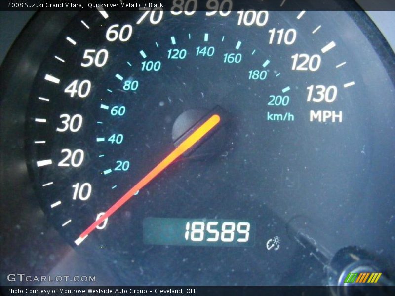 Quicksilver Metallic / Black 2008 Suzuki Grand Vitara