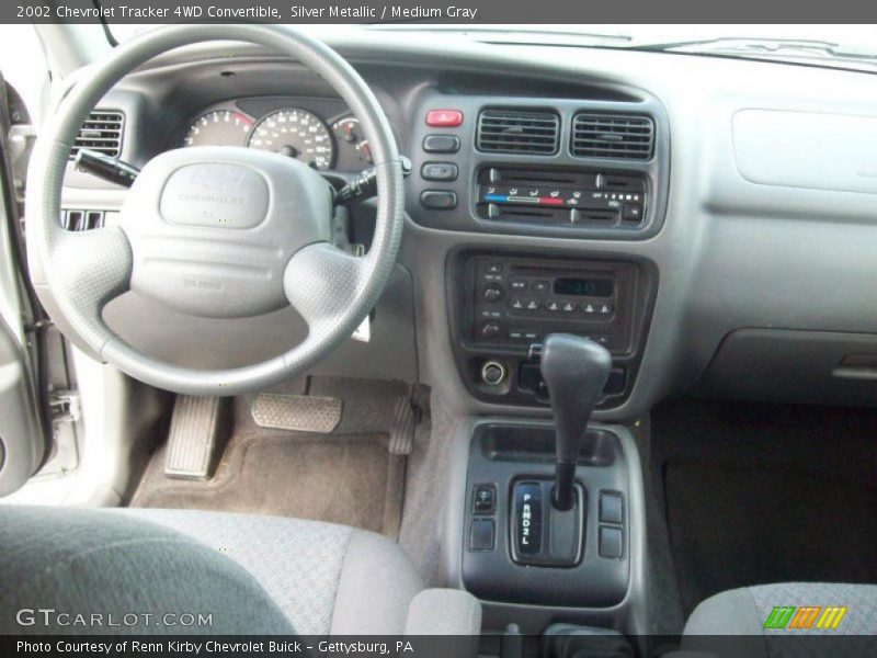 Silver Metallic / Medium Gray 2002 Chevrolet Tracker 4WD Convertible