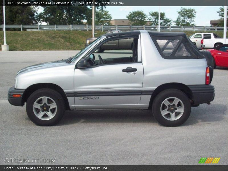 Silver Metallic / Medium Gray 2002 Chevrolet Tracker 4WD Convertible