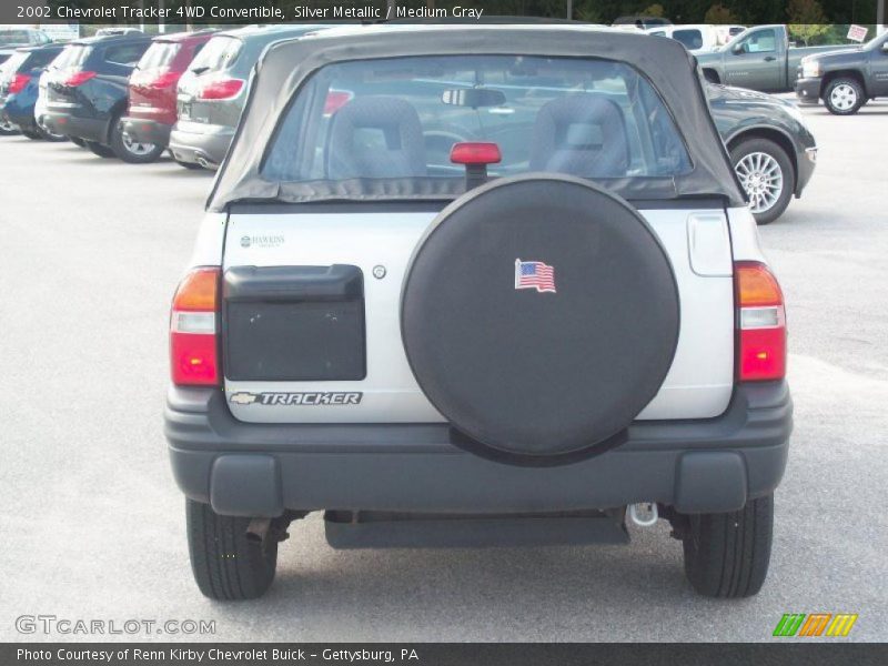 Silver Metallic / Medium Gray 2002 Chevrolet Tracker 4WD Convertible